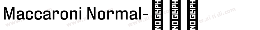 Maccaroni Normal字体转换